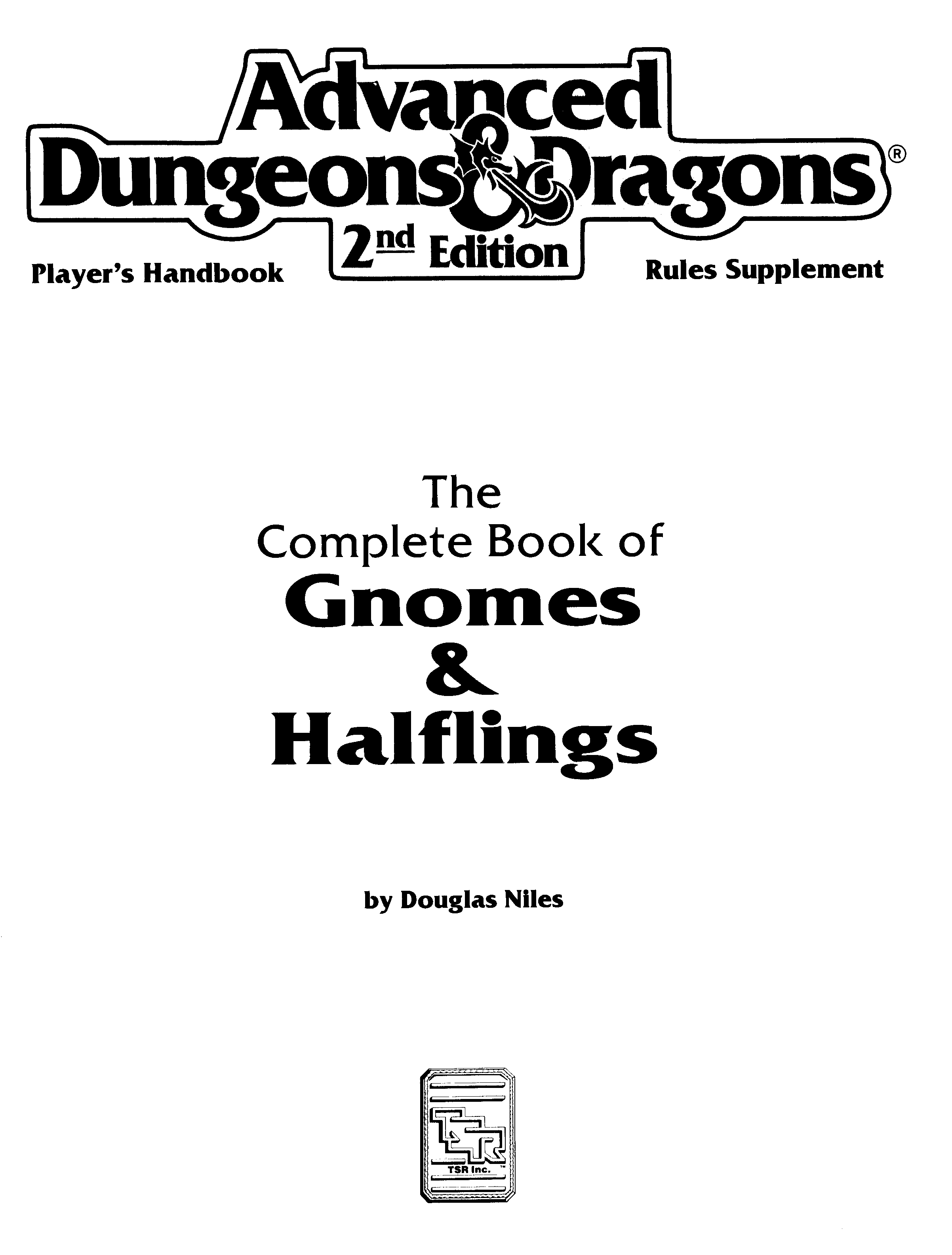 The Complete Book of Gnomes&Halflings